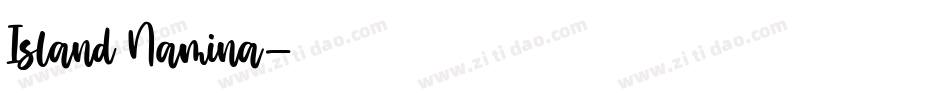 Island Namina字体转换